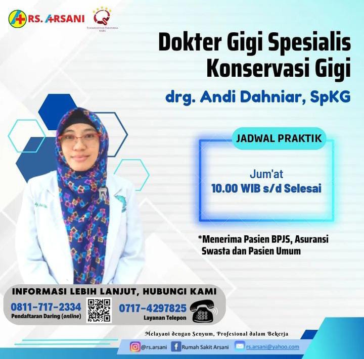 Foto drg. Andi Dahniar, SpKG